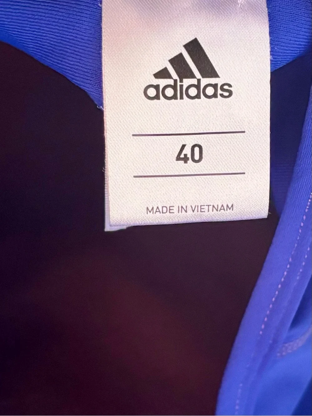adidas Royal Blue One Piece Swimsuit EU 40 US M Training Lap Swim Athletic Y Bac